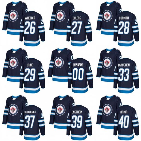 2017-2018 Season 26 Blake Wheeler 29 Patrik Laine 33 Dustin Byfuglien 35 Steve Mason 39 Toby Enstrom Winnipeg Jets Custom Hockey Jersey
2017-2018 Season 26 Blake Wheeler 29 Patrik Laine 33 Dustin Byfuglien 35 Steve Mason 39 Toby Enstrom Winnipeg Jets Custom Hockey Jersey