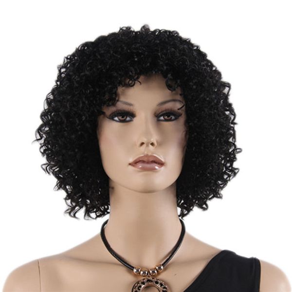 short afro curly hair wigs bang natural black wig for black women heat resistant synthetic wig
short afro curly hair wigs bang natural black wig for black women heat resistant synthetic wig