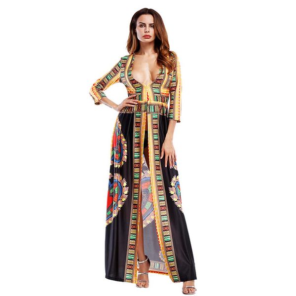new party african print long maxi dresses three quarter sleeves summer pencil bodycon dress 2020 women casual traditional, Black;gray
new party african print long maxi dresses three quarter sleeves summer pencil bodycon dress 2020 women casual traditional, Black;gray