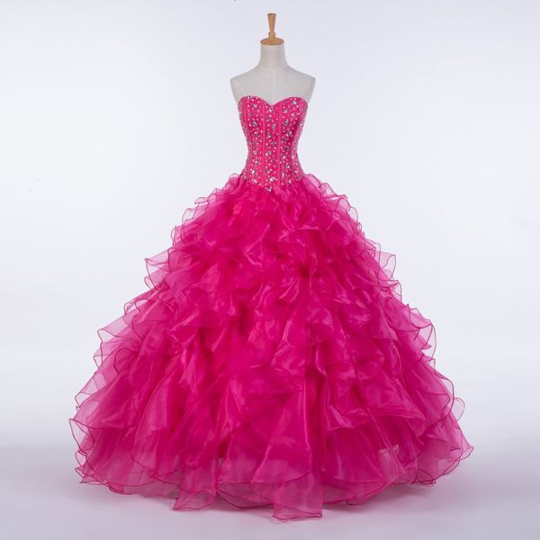 ruffled organza ball gown quinceanera dress 2018 sweetheart crystal prom gowns lovely party dresses lace up, Blue;red
ruffled organza ball gown quinceanera dress 2018 sweetheart crystal prom gowns lovely party dresses lace up, Blue;red
