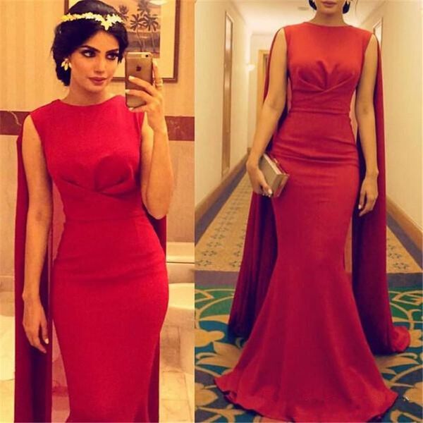dubai red long prom dresses with cape jewel pleats african mermaid evening gowns sleeves sweep train vestidos festa women party gowns, Black
dubai red long prom dresses with cape jewel pleats african mermaid evening gowns sleeves sweep train vestidos festa women party gowns, Black