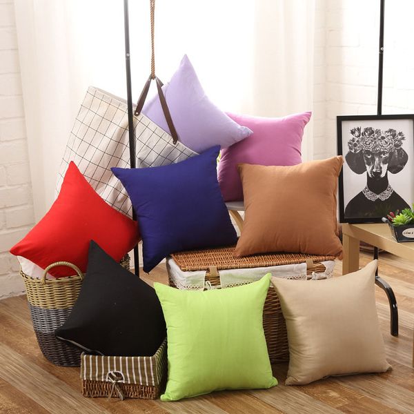 New Pillowcase Pure Color Polyester White Pillow Cover Cushion Cover Decor Pillow Case Blank Christmas Decor Gift 45 * 45CM Home Sofa Throw
New Pillowcase Pure Color Polyester White Pillow Cover Cushion Cover Decor Pillow Case Blank Christmas Decor Gift 45 * 45CM Home Sofa Throw