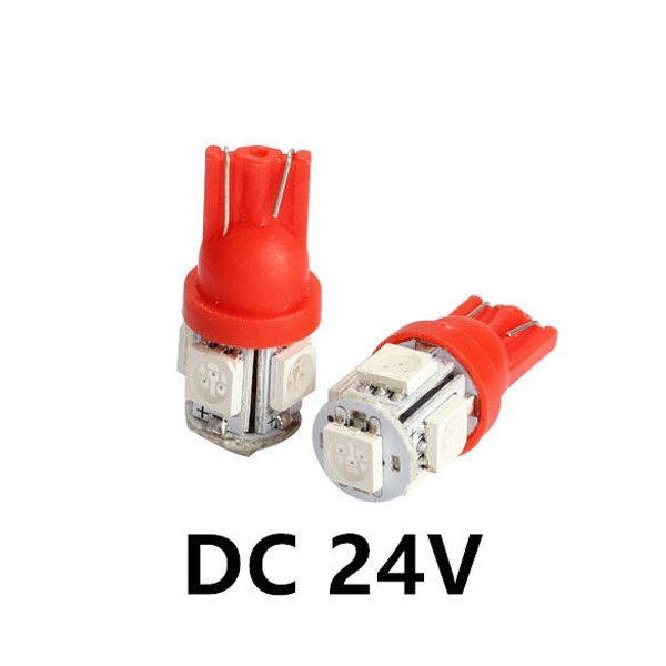 car auto dc 24v red t10 led w5w 5smd wedge bulb light 194 168 2825 501 side backup plate license brake dome reading tail super bright
car auto dc 24v red t10 led w5w 5smd wedge bulb light 194 168 2825 501 side backup plate license brake dome reading tail super bright