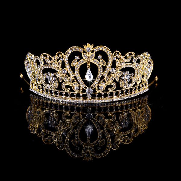 Europen baroque style rhinestone queen wedding crown tiaras golden silver bridal crystal tiara hair jewelry accessories
Europen baroque style rhinestone queen wedding crown tiaras golden silver bridal crystal tiara hair jewelry accessories