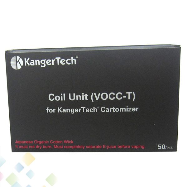 

Authentic Kanger VOCC-T Coil VOCC T Atomizer Head Suit for all KangerTech Dual Coil Atomizer Organic Cotton for TOPTANK EVOD DHL Free