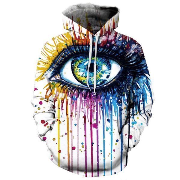 wholesale- lingfeier paint fashion stylish men/women hooded hoodies 3d print paint eyes thin sweatshirts tracksuits pullovers, Black
wholesale- lingfeier paint fashion stylish men/women hooded hoodies 3d print paint eyes thin sweatshirts tracksuits pullovers, Black