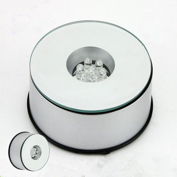 7 LED Light Stand Turntable Rotating Base Unique 360 Degree Rotating Silver Crystal Display Base Stand 7 colors High Quality LED Light
7 LED Light Stand Turntable Rotating Base Unique 360 Degree Rotating Silver Crystal Display Base Stand 7 colors High Quality LED Light