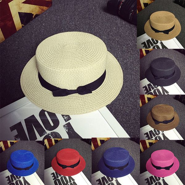 lady classic boater sun caps ribbon round flat elegant straw panama summer beach hat a456, Blue;gray
lady classic boater sun caps ribbon round flat elegant straw panama summer beach hat a456, Blue;gray
