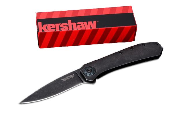 Gift Knife Amplitude Assisted Opening Bead-blasted Stonewash finish Blade Kershaw 3871 Blackwash Steel Handles 2 Style B122Q
Gift Knife Amplitude Assisted Opening Bead-blasted Stonewash finish Blade Kershaw 3871 Blackwash Steel Handles 2 Style B122Q