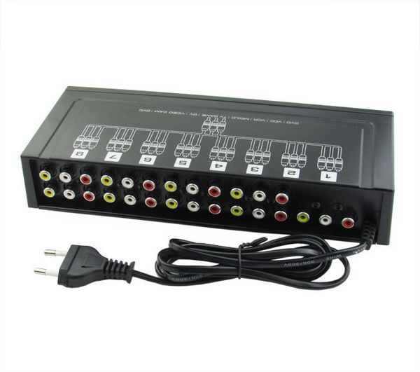 8 портов 1 в 8 из 8 способов 3 RCA AV Аудио Видео Splitter усилитель коробка для ТВ коробка HDTV DVD VCD
8 портов 1 в 8 из 8 способов 3 RCA AV Аудио Видео Splitter усилитель коробка для ТВ коробка HDTV DVD VCD