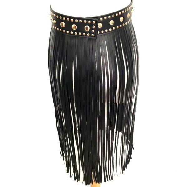 wholesale- new hippie boho fringe brush black leather rivets wide tassel belt ladies 2016 all matching high waist fashion women lons, Black;brown
wholesale- new hippie boho fringe brush black leather rivets wide tassel belt ladies 2016 all matching high waist fashion women lons, Black;brown