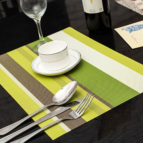 wholesale- 4pcs/lot cup mats pad heat resistant pvc kitchen dinning stripe table placemats for table mat ing
wholesale- 4pcs/lot cup mats pad heat resistant pvc kitchen dinning stripe table placemats for table mat ing