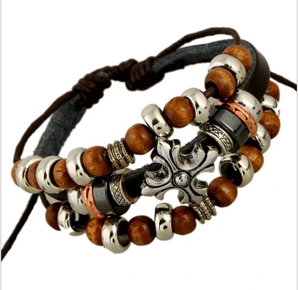 punk multilayer cross leather men style beaded beads bracelet charms for women fashion trend jewelry ing, Golden;silver
punk multilayer cross leather men style beaded beads bracelet charms for women fashion trend jewelry ing, Golden;silver