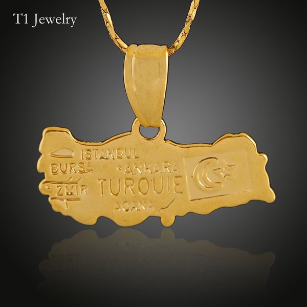 countries map theme pendant turkey 18k real gold plated brass charms making men women necklace jewelry findings components wholesale retail, Silver
countries map theme pendant turkey 18k real gold plated brass charms making men women necklace jewelry findings components wholesale retail, Silver