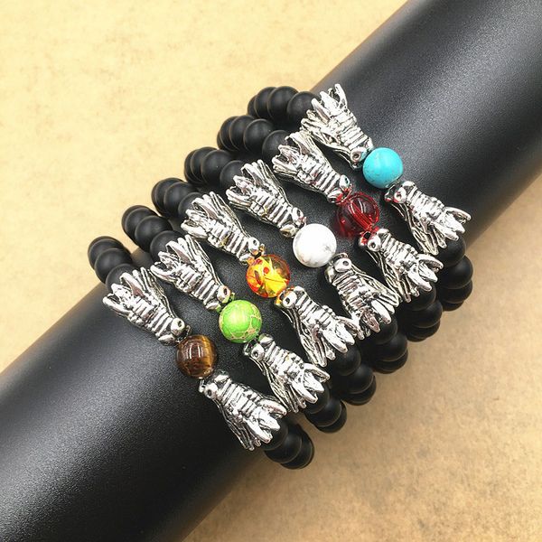 new 8mm natural stone black lava beads dragon heads charms balance buddha bracelet lava yoga reiki prayer bracelets ing
new 8mm natural stone black lava beads dragon heads charms balance buddha bracelet lava yoga reiki prayer bracelets ing