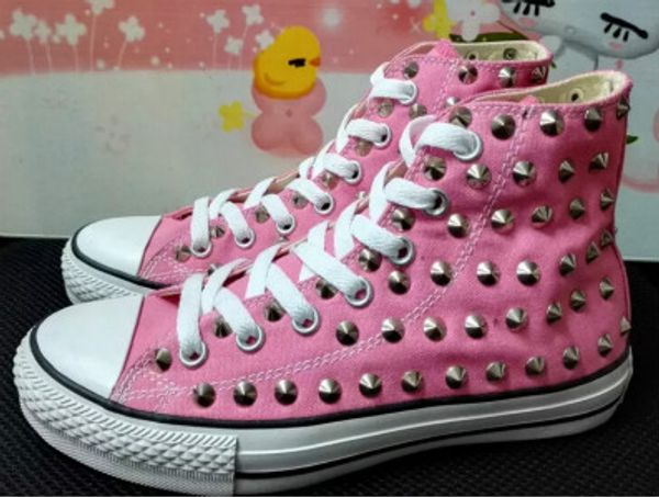 ship with box drop ship new 2017 high model sharp studs canvas shoes clean and dirty model shoes for lovers of all size 35-44 eur, Black
ship with box drop ship new 2017 high model sharp studs canvas shoes clean and dirty model shoes for lovers of all size 35-44 eur, Black