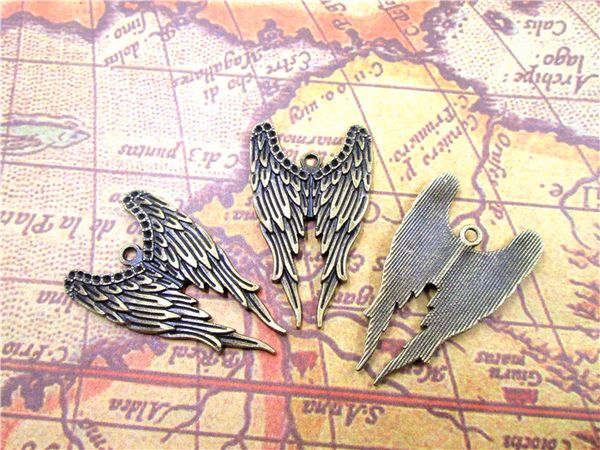 30pcs bronze tone supernatural castiel angel wing charm pendants 40x22mm, Bronze;silver
30pcs bronze tone supernatural castiel angel wing charm pendants 40x22mm, Bronze;silver