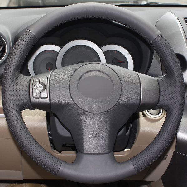 black leather hand-stitched car steering wheel cover for toyota yaris vios rav4 2006-2009 scion xb 2008
black leather hand-stitched car steering wheel cover for toyota yaris vios rav4 2006-2009 scion xb 2008
