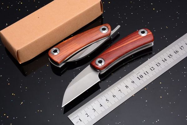 Top Funtion Small Razor Knife 5CR15MOV Blade Yellow Sandalwood Hanlde EDC Pocket Folding Tactical Camping Knives Outdoor Gear B228L
Top Funtion Small Razor Knife 5CR15MOV Blade Yellow Sandalwood Hanlde EDC Pocket Folding Tactical Camping Knives Outdoor Gear B228L
