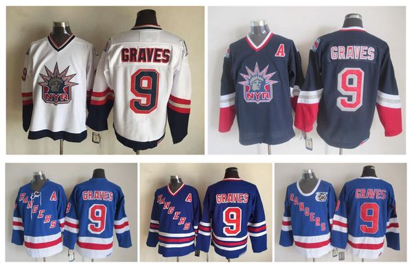 men new york rangers ice hockey jerseys 9 adam graves 1998 statue of liberty retro vintage ccm authentic stitched jerseys, Black;red
men new york rangers ice hockey jerseys 9 adam graves 1998 statue of liberty retro vintage ccm authentic stitched jerseys, Black;red