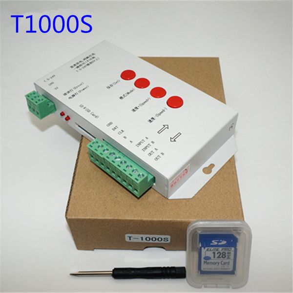 T1000S SD-карта WS2801 WS2811 WS2812B LPD6803 LED 2048-пиксельный контроллер DC5 ~ 24В T-1000S RGB-контроллер
T1000S SD-карта WS2801 WS2811 WS2812B LPD6803 LED 2048-пиксельный контроллер DC5 ~ 24В T-1000S RGB-контроллер