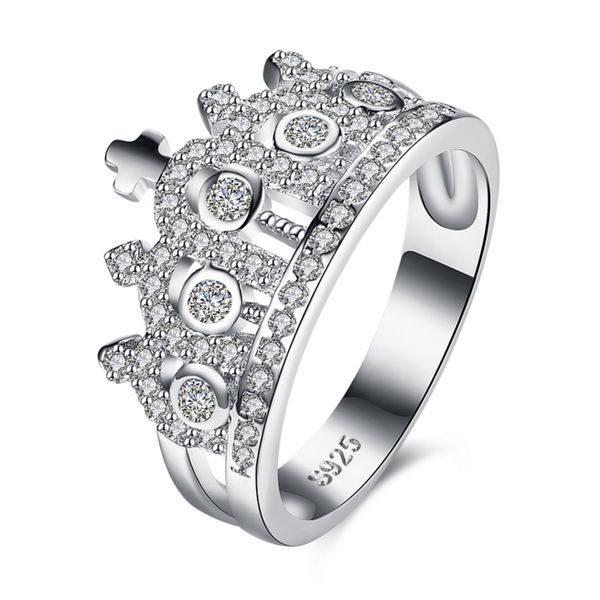 100% s925 ring for valentine's day princess crown sterling sliver rings, Silver
100% s925 ring for valentine's day princess crown sterling sliver rings, Silver