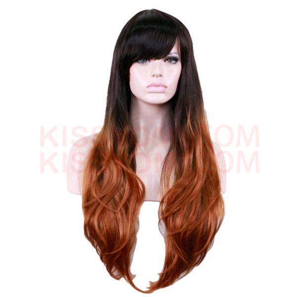 long wig body wave synthetic hair black ombre honey brown wigs for women synthetic wig side bang wig
long wig body wave synthetic hair black ombre honey brown wigs for women synthetic wig side bang wig