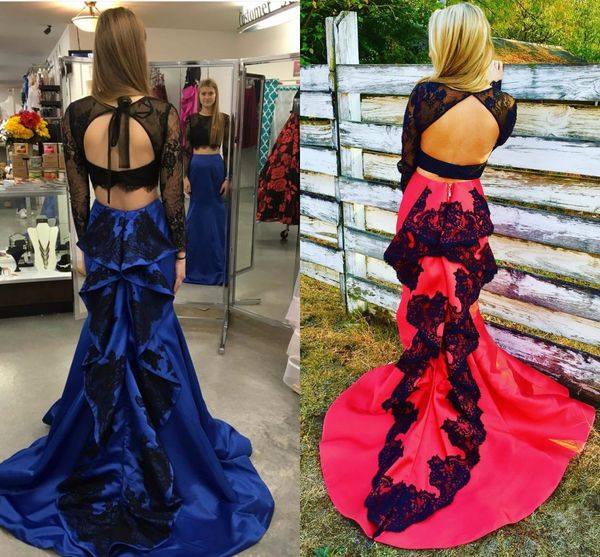 two piece mermaid prom dresses lace crop backless satin mermaid party dresses royal blue red black long sleeves homecoming dresses
two piece mermaid prom dresses lace crop backless satin mermaid party dresses royal blue red black long sleeves homecoming dresses