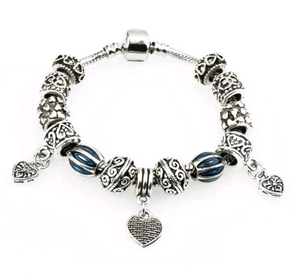 lampwork beaded bracelet fashion european vintage diy coloured glaze heart shaped link chain charm bracelets 17-21cm, Golden;silver
lampwork beaded bracelet fashion european vintage diy coloured glaze heart shaped link chain charm bracelets 17-21cm, Golden;silver