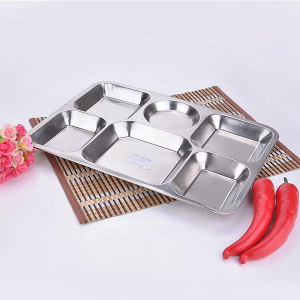 27*38cm stainless steel fast food tray restaurant l service 6-grid rectangular dish kitchen canteen dining plate za3512
27*38cm stainless steel fast food tray restaurant l service 6-grid rectangular dish kitchen canteen dining plate za3512
