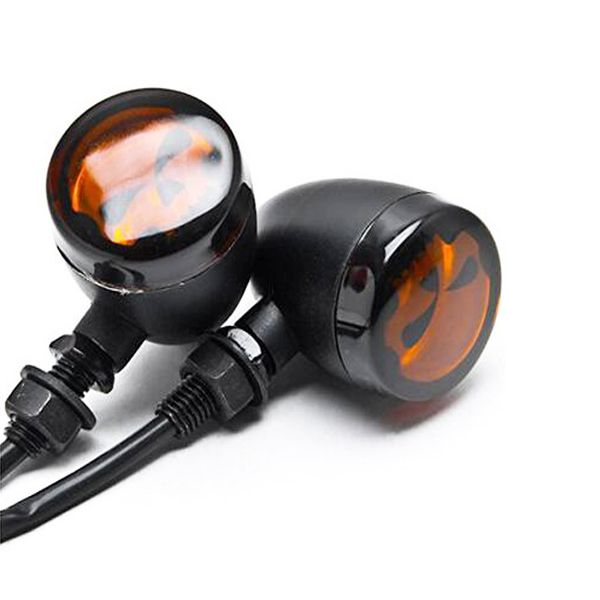 Motorcycle Turn Signal Light Skull Vintage Harley Alloy Bullet Black Amber Bulb Retro Motorcycle Turn Lights Indicators Lamp
Motorcycle Turn Signal Light Skull Vintage Harley Alloy Bullet Black Amber Bulb Retro Motorcycle Turn Lights Indicators Lamp
