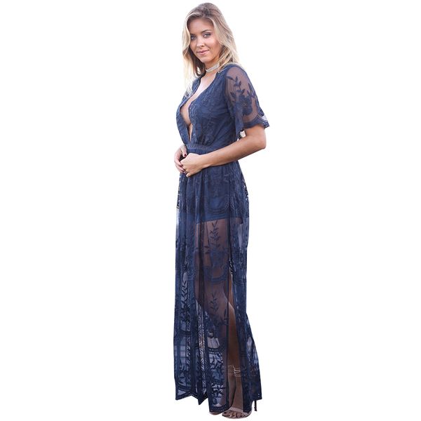 deep v-neck lace evening party dresses 2017 summer hollow out long maxi split dress ladies boho beach vestidos, Black;gray
deep v-neck lace evening party dresses 2017 summer hollow out long maxi split dress ladies boho beach vestidos, Black;gray