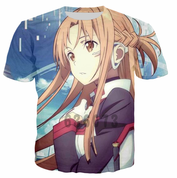 новые моды мужчины / женщины аниме sword art online летний стиль смешные унисекс 3d печати повседневный t-shirt s --- 5xl aa578, White;black 
новые моды мужчины / женщины аниме sword art online летний стиль смешные унисекс 3d печати повседневный t-shirt s --- 5xl aa578, White;black