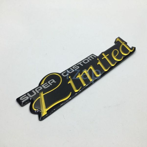 car styling super custom limited emblem logo badge nameplate decal auto body decorate universal abs sticker
car styling super custom limited emblem logo badge nameplate decal auto body decorate universal abs sticker
