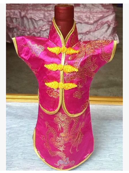 creative christmas chinese wine bottle cover clothes home party table decoration bottle packaging bag silk satin fabric pouches
creative christmas chinese wine bottle cover clothes home party table decoration bottle packaging bag silk satin fabric pouches