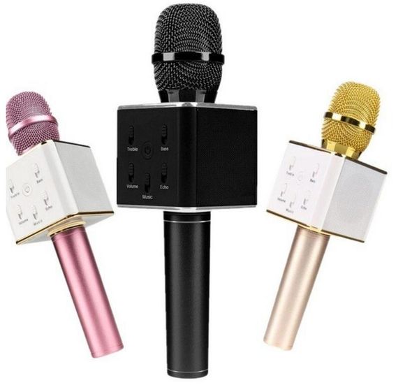 Q7 Wireless Microphone Bluetooth Speaker with 2600mAh Large Capacity Battery Karaoke Loudspeaker for Iphone7 plus Xiaomi Samsung Smartphones
Q7 Wireless Microphone Bluetooth Speaker with 2600mAh Large Capacity Battery Karaoke Loudspeaker for Iphone7 plus Xiaomi Samsung Smartphones