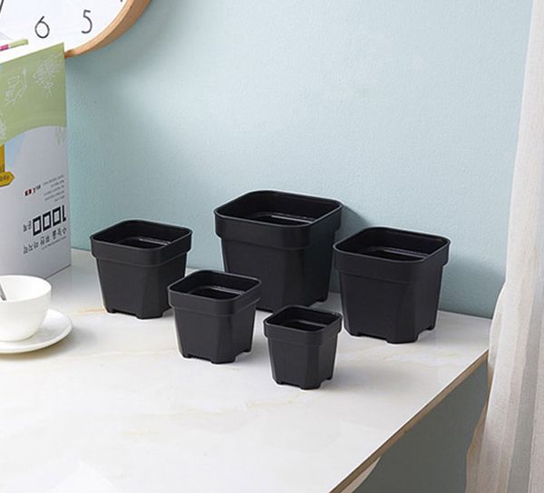 wholesale 50pcs moq 5 size option durable square plastic pots for plants, cuttings & seedlings nursery pots living garden planters
wholesale 50pcs moq 5 size option durable square plastic pots for plants, cuttings & seedlings nursery pots living garden planters