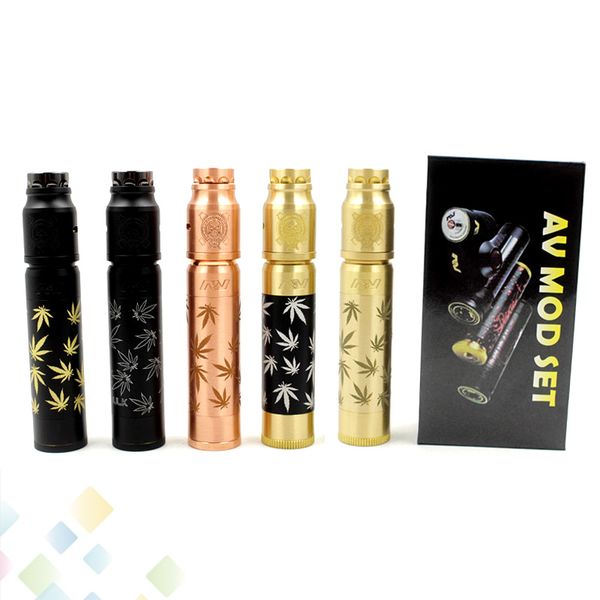 AV Leaf Kit Clone E Cigarette Fit 18650 Battery 5 Colors 510 thread 24mm Vaporizer Maple Leaf Mods E Cig DHL Free
AV Leaf Kit Clone E Cigarette Fit 18650 Battery 5 Colors 510 thread 24mm Vaporizer Maple Leaf Mods E Cig DHL Free