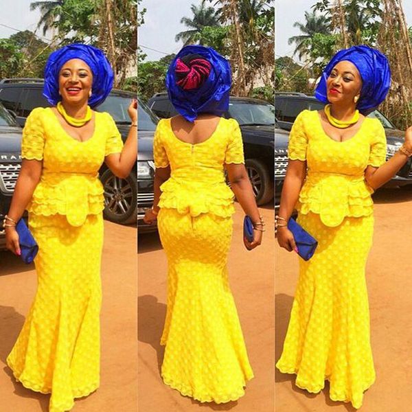 yellow mermaid evening dresses with short sleeves scoop peplum 2k17 black girls lace prom dress custom made formal party dress gowns, Black;red
yellow mermaid evening dresses with short sleeves scoop peplum 2k17 black girls lace prom dress custom made formal party dress gowns, Black;red