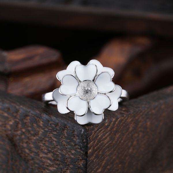 Real Sterling Silver 925 Cloisonne Enamel Engagement Wedding Ring Flower Pearl or Round Bead 5mm6mm7mm Semi Mount Women Fine Jewelry Setting
Real Sterling Silver 925 Cloisonne Enamel Engagement Wedding Ring Flower Pearl or Round Bead 5mm6mm7mm Semi Mount Women Fine Jewelry Setting