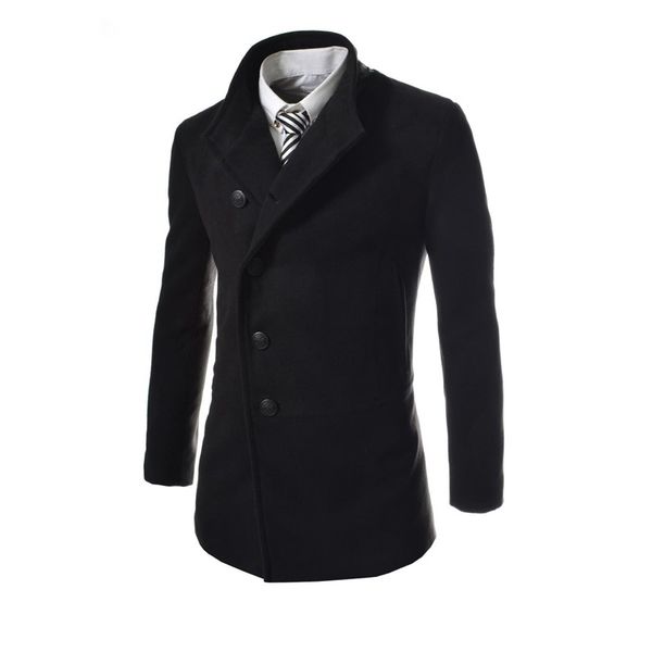 Winter Autumn Men Warm Slim Jackets Long Sleeve Single-breasted Outerwear Coats Wool Coat Gray/Black Plus Size M-3XL
Winter Autumn Men Warm Slim Jackets Long Sleeve Single-breasted Outerwear Coats Wool Coat Gray/Black Plus Size M-3XL
