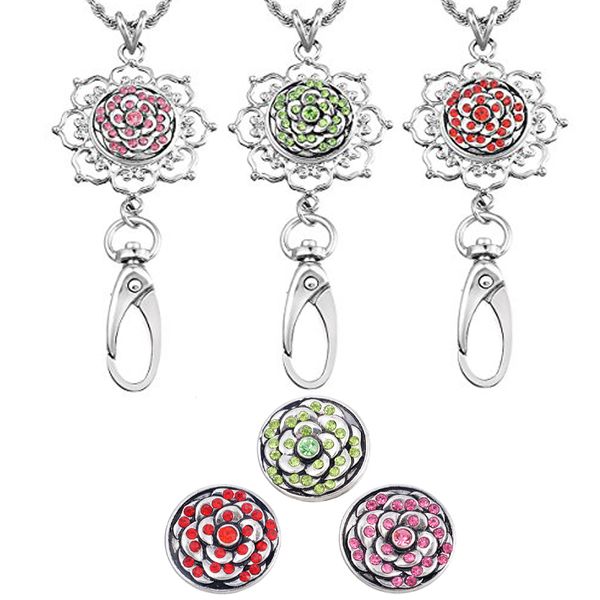 womens office lanyard id badges holder with 3pcs 5.5mm size snap charms jewelry pendant clip accessory n184s, Silver
womens office lanyard id badges holder with 3pcs 5.5mm size snap charms jewelry pendant clip accessory n184s, Silver