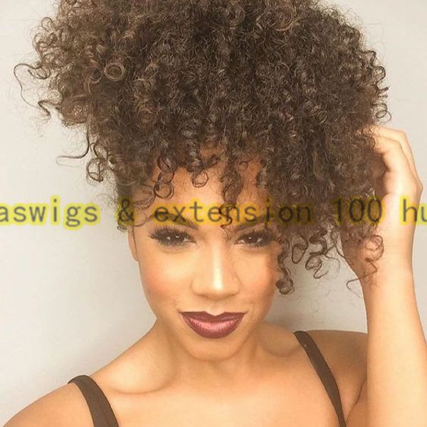 natural afro kinky ponytail afro puff kinky curly drawstring ponytail hairpiece clip human hair extension 140g 14inch, Black
natural afro kinky ponytail afro puff kinky curly drawstring ponytail hairpiece clip human hair extension 140g 14inch, Black