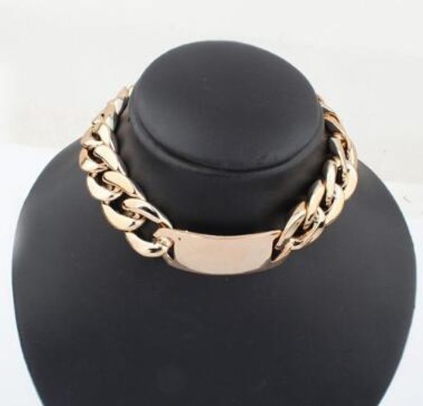 design silver gold punk style for women golden aluminum alloy link id chunky chain choker short necklace for women party wear jewelry
design silver gold punk style for women golden aluminum alloy link id chunky chain choker short necklace for women party wear jewelry