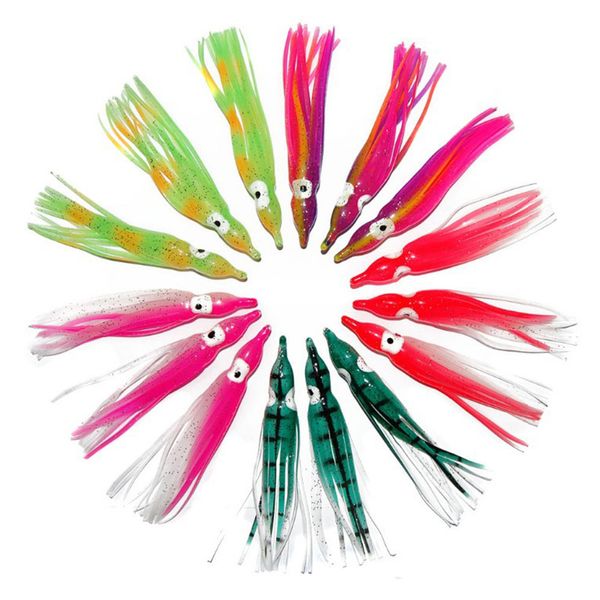 30pcs 9cm Soft Plastic Octopus Fishing Lures For Jigs Mixed Color Luminous Silicone Octopus Skirt Artificial Jigging Bait
30pcs 9cm Soft Plastic Octopus Fishing Lures For Jigs Mixed Color Luminous Silicone Octopus Skirt Artificial Jigging Bait