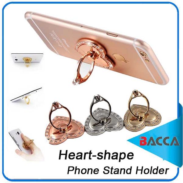Luxury 360 Degree Diamond Heart-shaped Finger Ring Mobile Phone Holder for Iphone8 Samsung note 8 all Smartphone 
Luxury 360 Degree Diamond Heart-shaped Finger Ring Mobile Phone Holder for Iphone8 Samsung note 8 all Smartphone