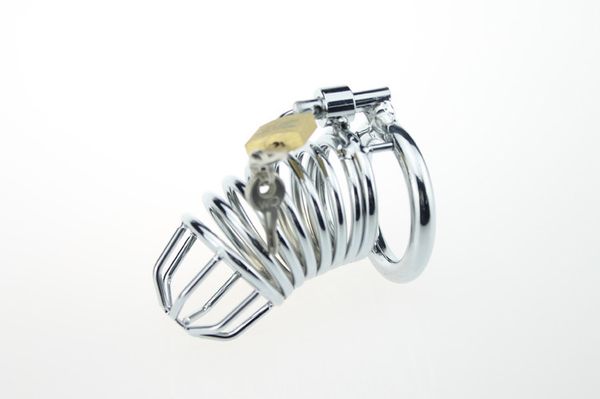 new stainless steel male chastity device cock cage with curve cock ring toys bondage chastity belt
new stainless steel male chastity device cock cage with curve cock ring toys bondage chastity belt