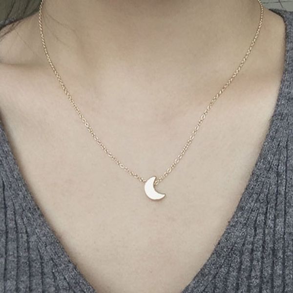 cute star and moon pendant necklaces women stainless steel minimalism collier femme choker necklace, Silver
cute star and moon pendant necklaces women stainless steel minimalism collier femme choker necklace, Silver