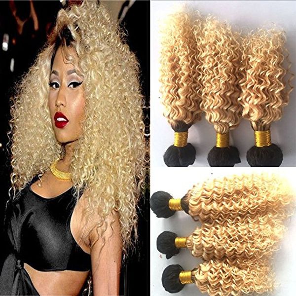 elibess hair -kinky curly virgin remy ombre color 1b 613 color 100g per pieces 3 bundles mix length human hair extension, Black
elibess hair -kinky curly virgin remy ombre color 1b 613 color 100g per pieces 3 bundles mix length human hair extension, Black