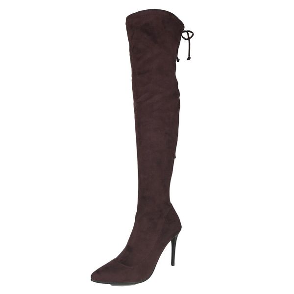 stretch suede womens thigh high stiletto boots over the knee boots pointed toe high heels long boots shoes black
stretch suede womens thigh high stiletto boots over the knee boots pointed toe high heels long boots shoes black